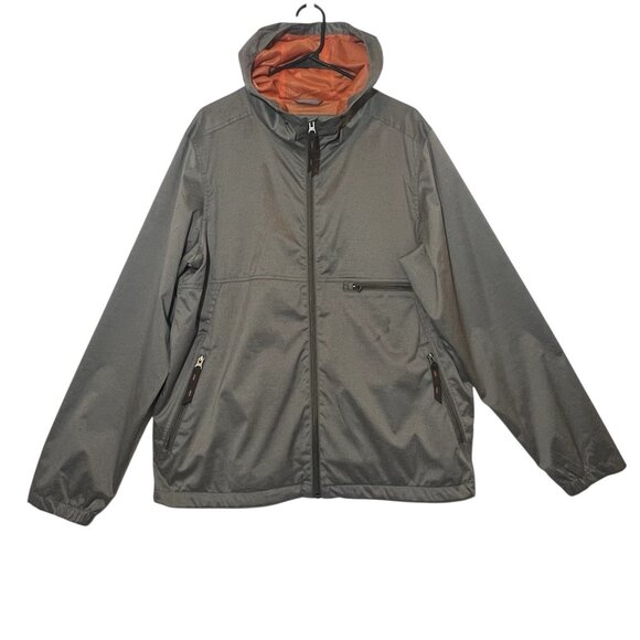 Prana Jackets & Blazers - Prana Jacket Hoodie Mens Lightweight Rain Outdoors Size Large Full Zipper Gray